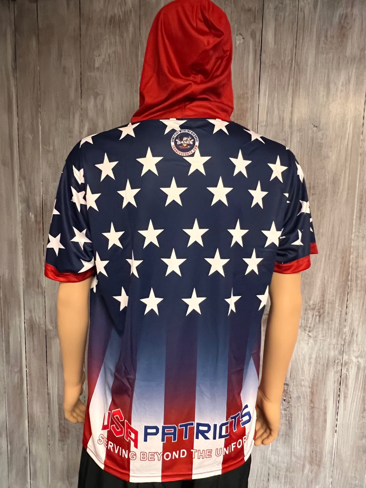 USA Patriots Short Sleeve Stars and Stripes Pullover