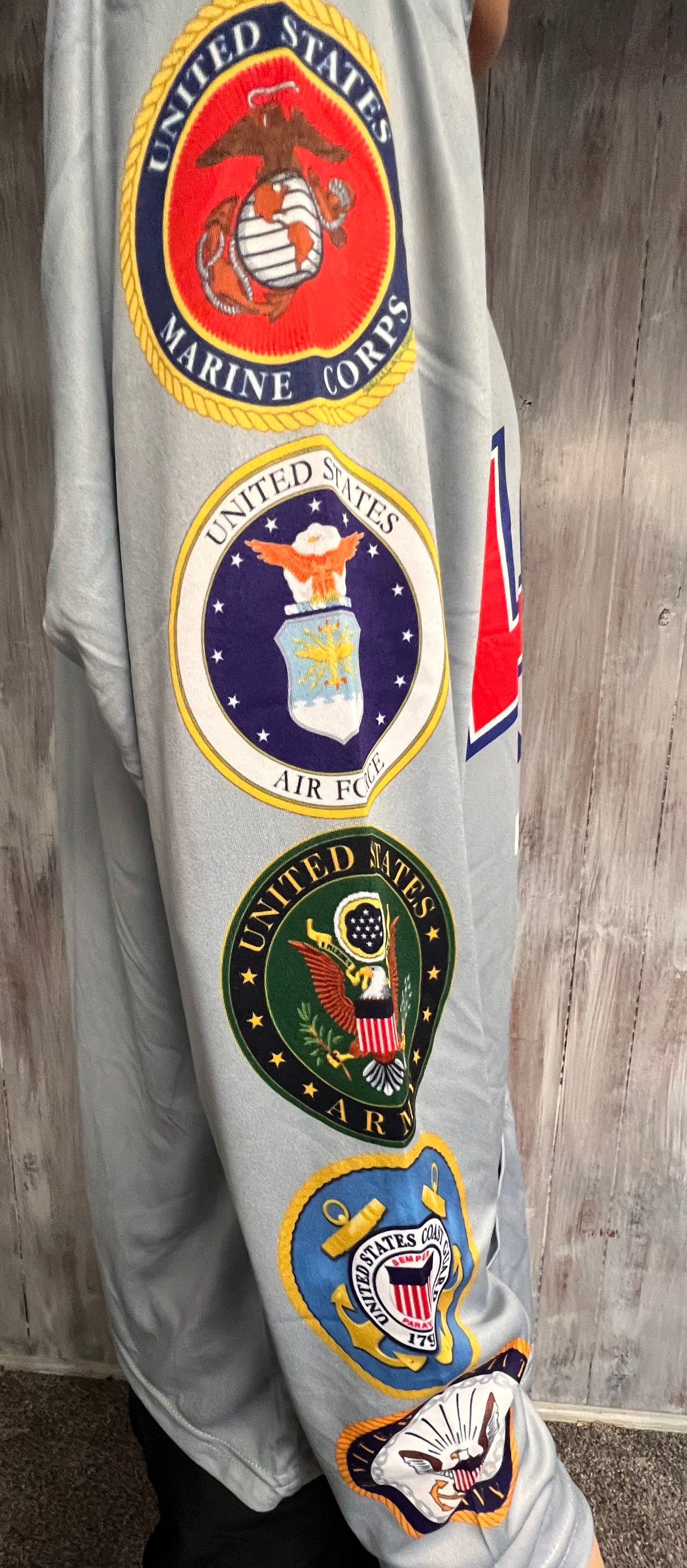 USA Patriots Lite Weight Gray Pullover
