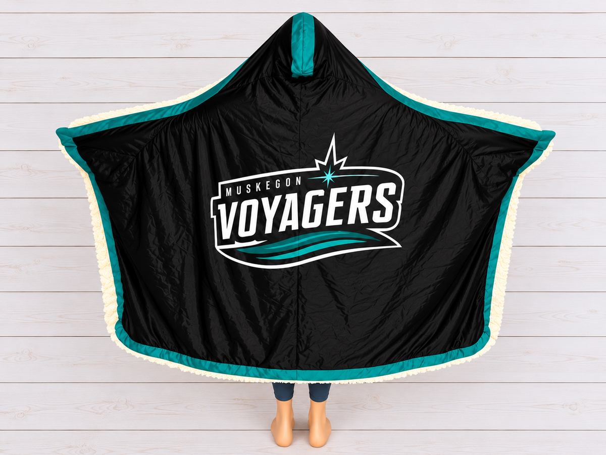 Muskegon Voyagers Hooded Blanket