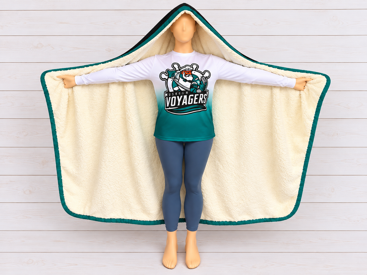 Muskegon Voyagers Hooded Blanket