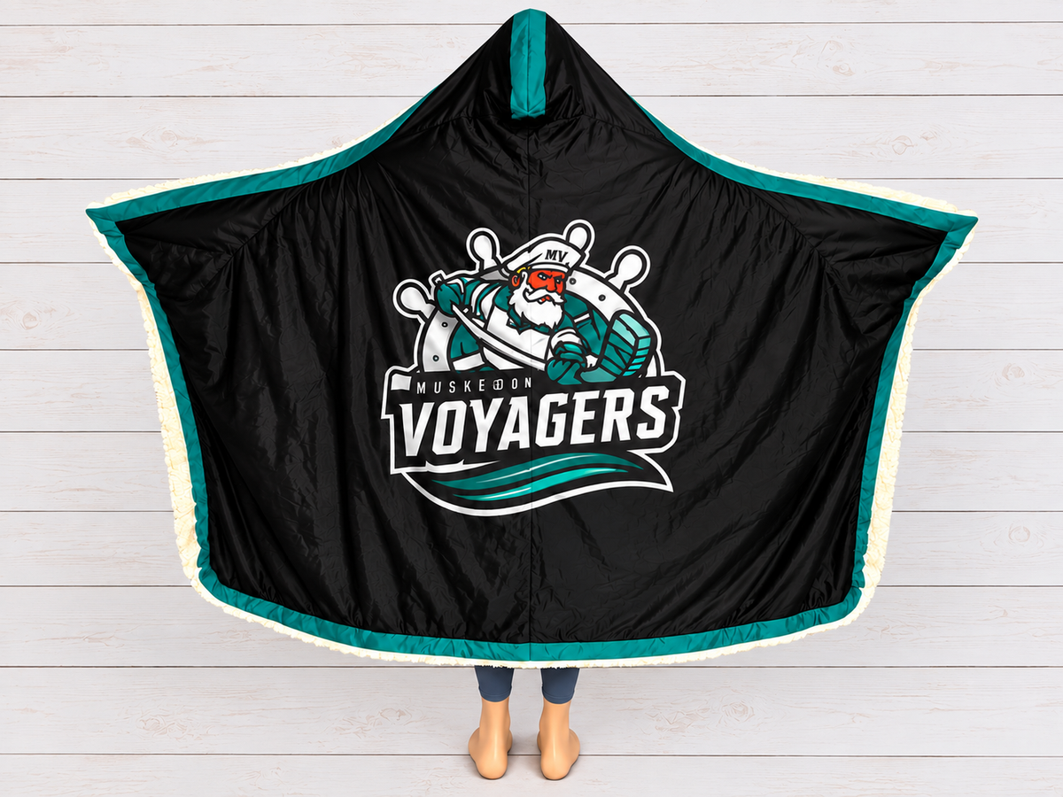 Muskegon Voyagers Hooded Blanket