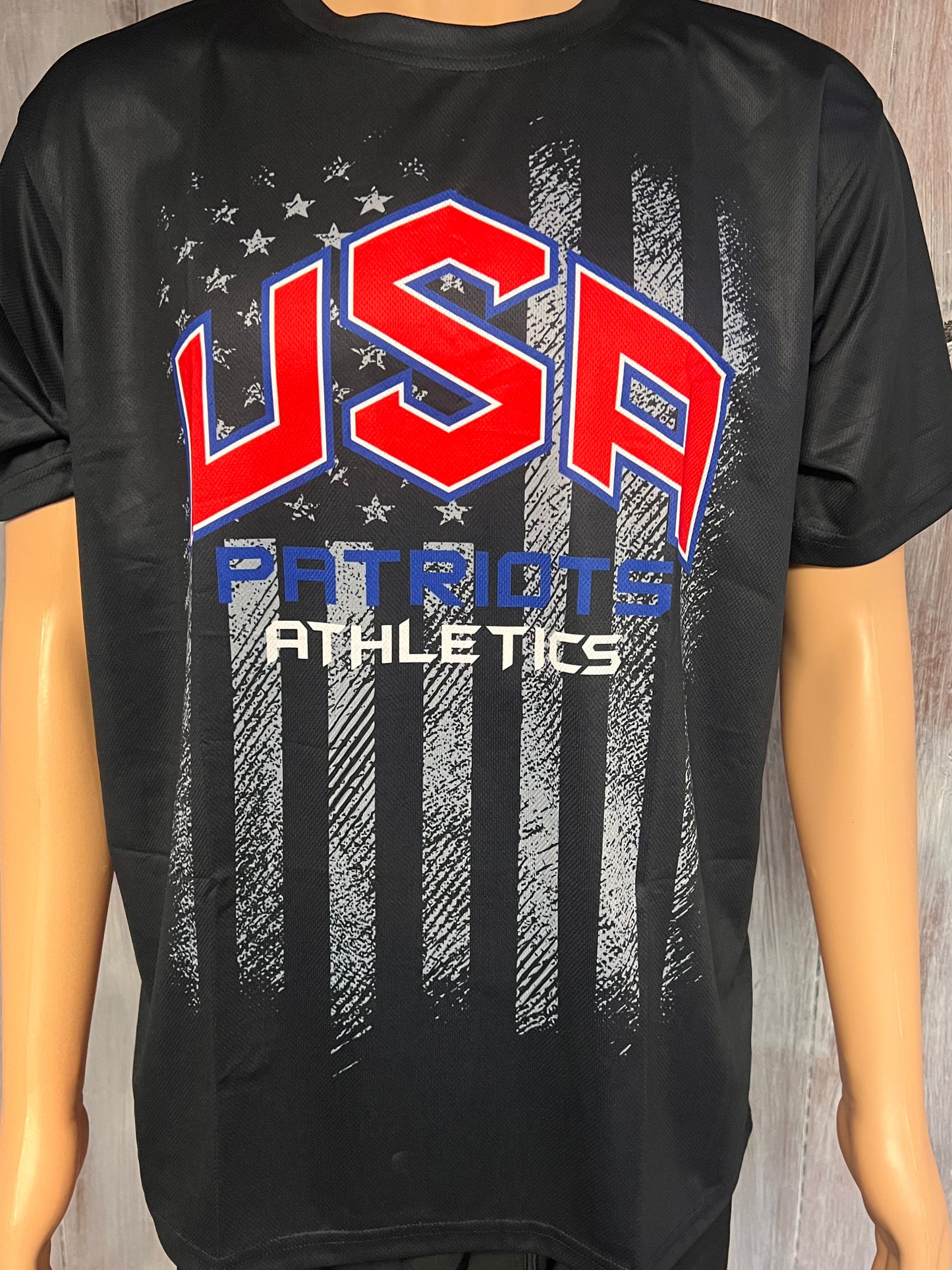 USA Patriots short sleeve patriotic jersey
