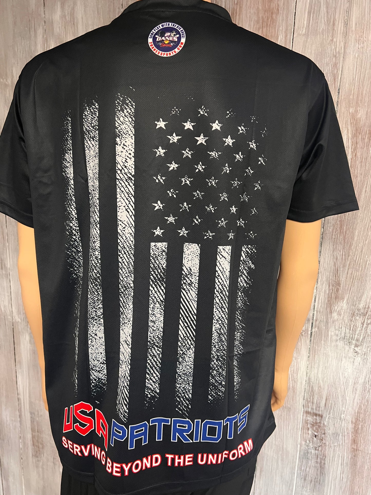 USA Patriots short sleeve patriotic jersey