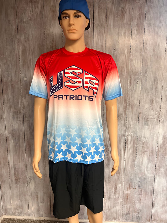 USA Patriots Red, White & Blue Short Sleeve Jersey