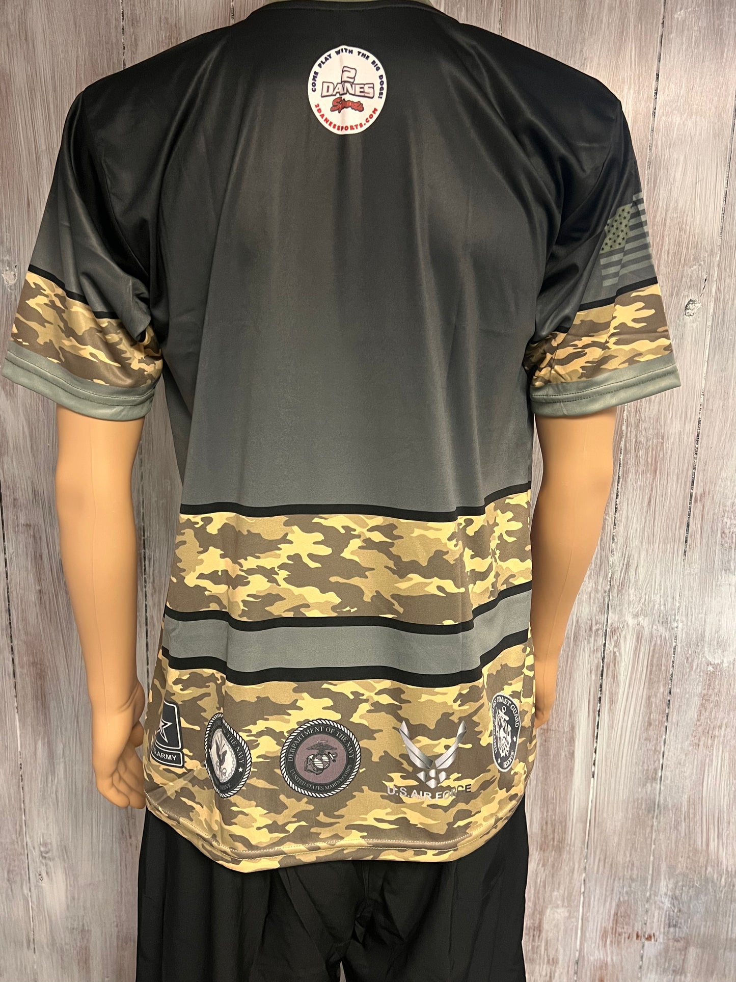 USA Patriots Shorts Sleeve Camo Jersey
