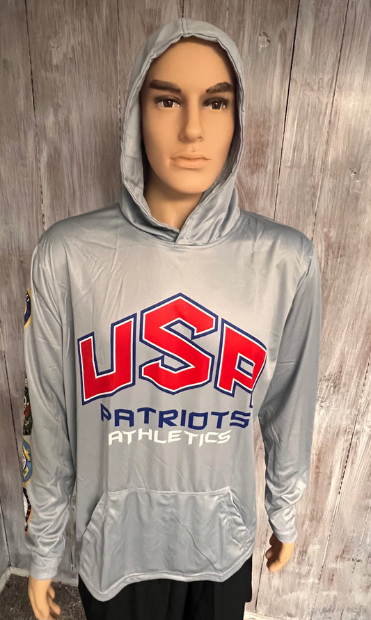 USA Patriots Lite Weight Gray Pullover