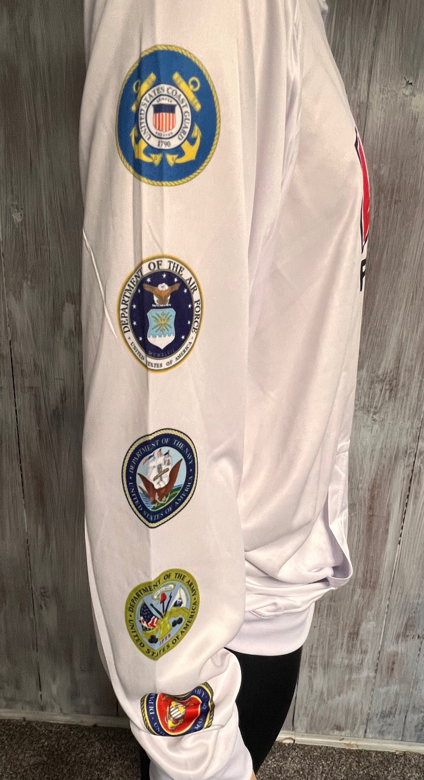 USA Patriots White Long Sleeve Pullover