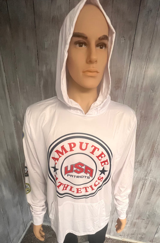 USA Patriots Athletics White Lite Weight Pullover