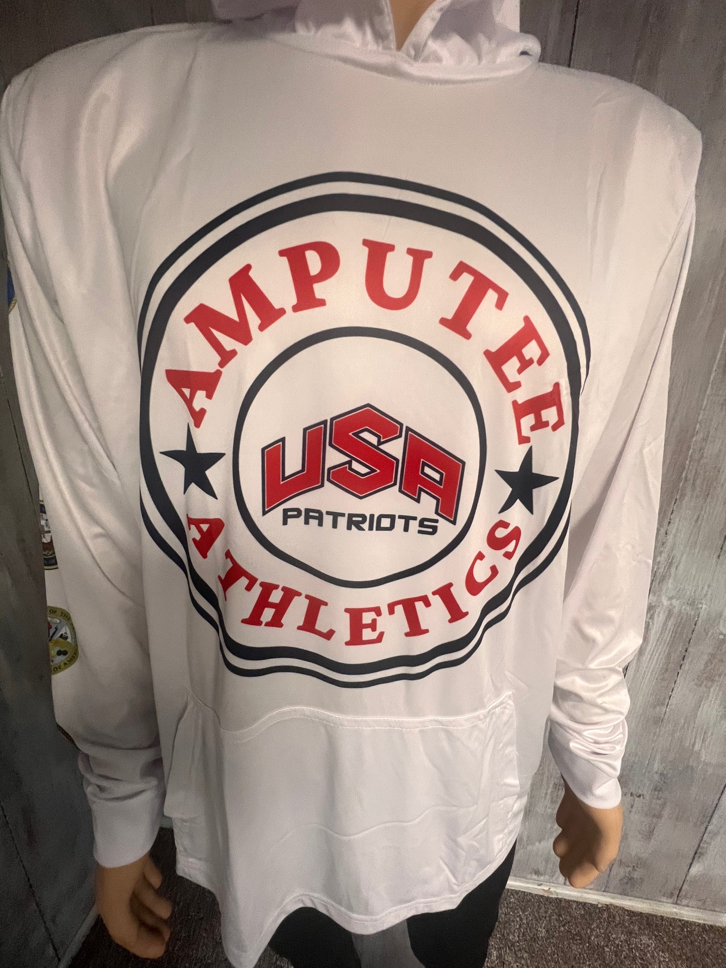 USA Patriots Athletics White Lite Weight Pullover