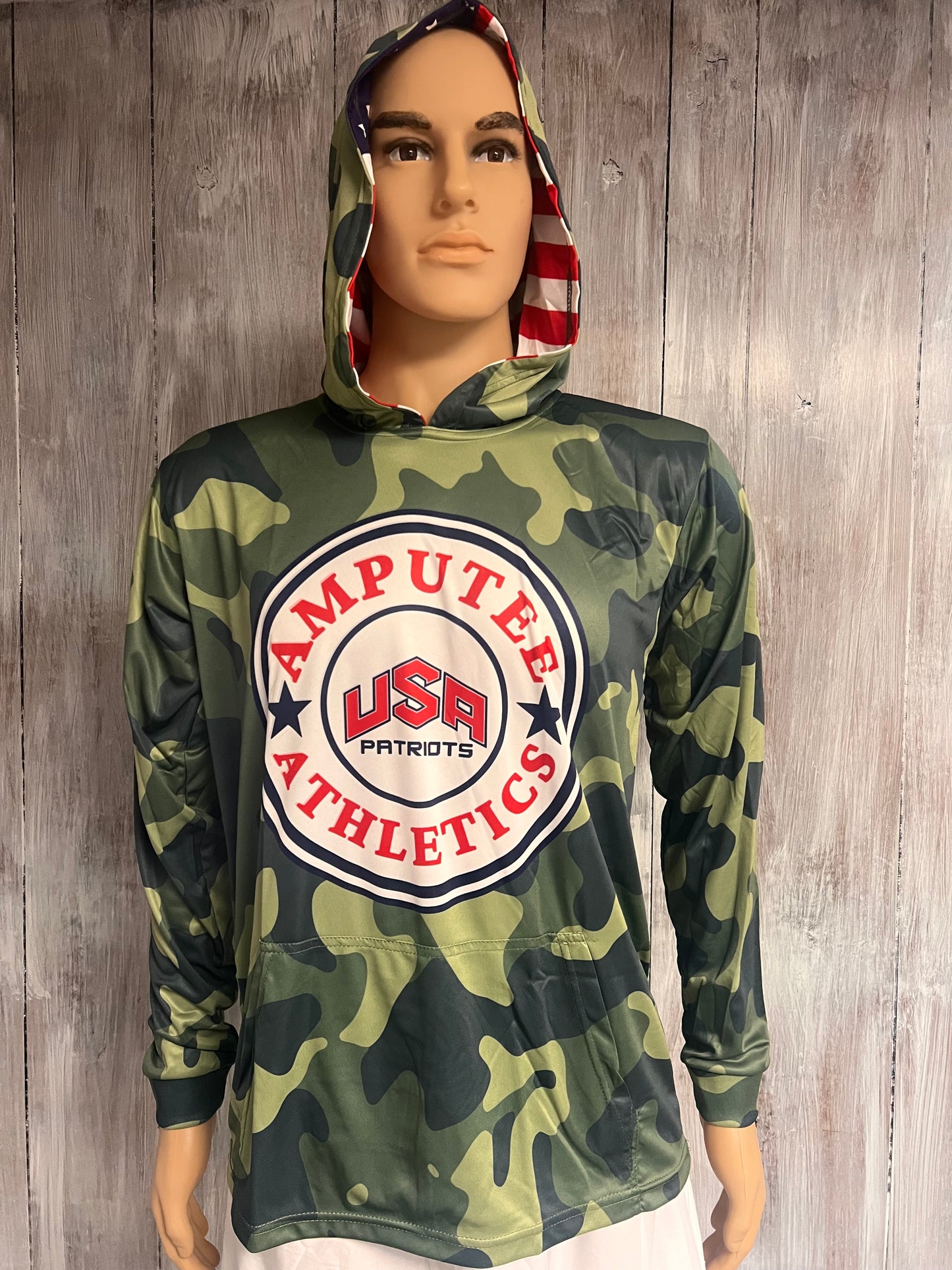 USA Patriots Lite Weight Camo Pullover