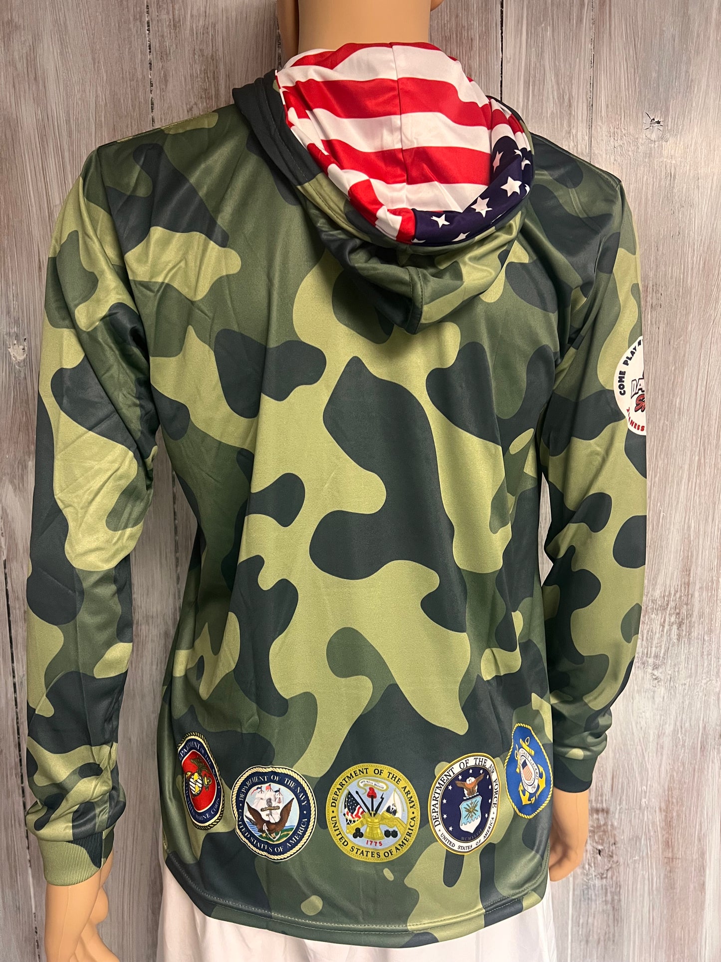 USA Patriots Lite Weight Camo Pullover