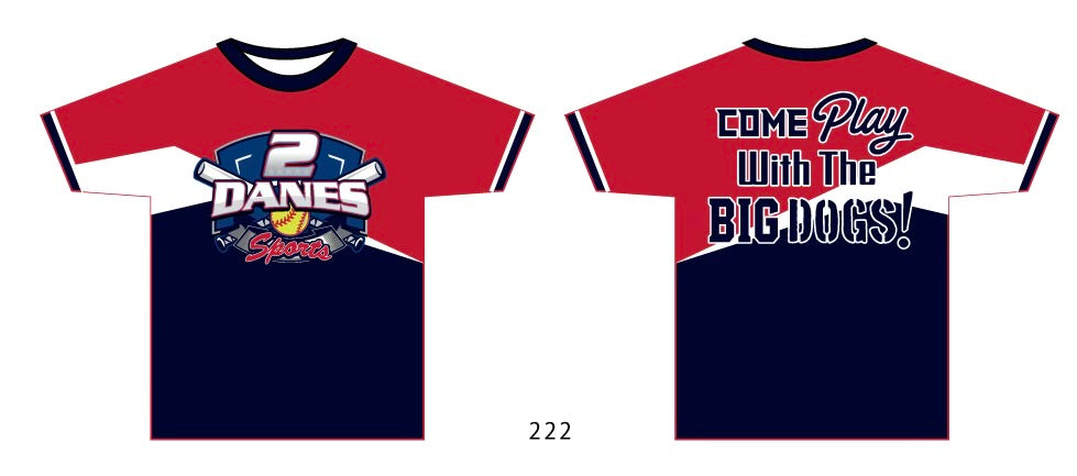 2 Danes Sports Stars & Stripes Jersey