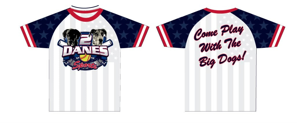 2 Danes Sports Stars & Stripes Jersey