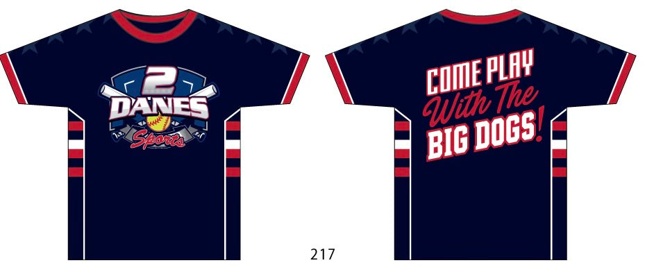 2 Danes Sports Stars & Stripes Jersey