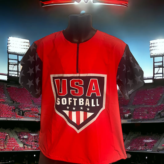 USA Softball Short Sleeve Cage Jacket