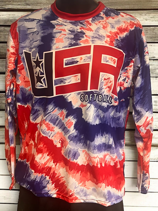 USA Softball Tie-dye Jersey