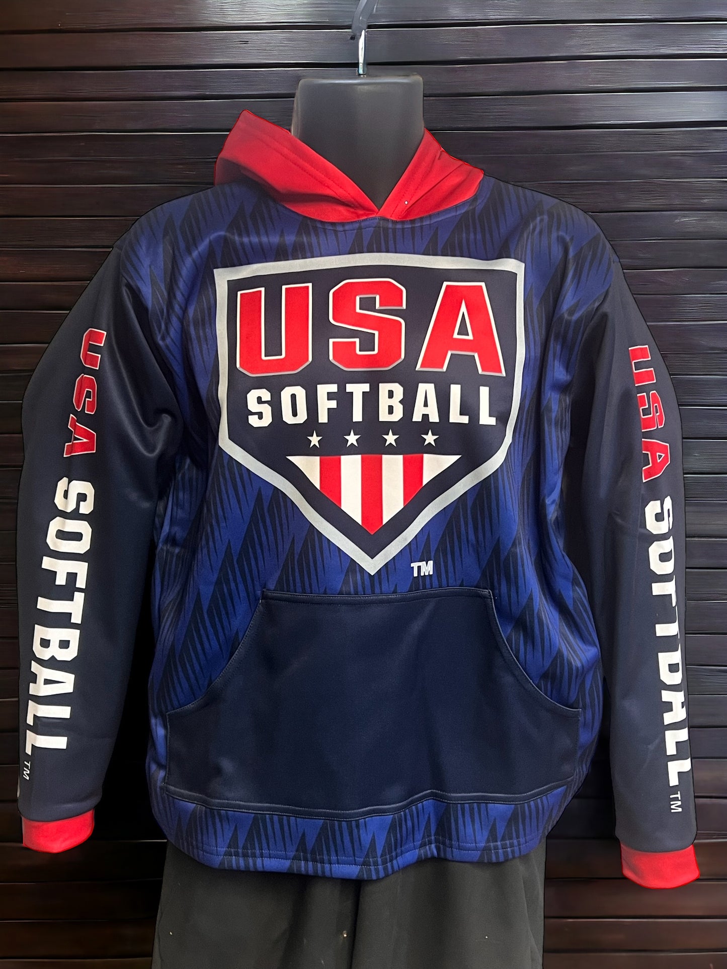 USA Softball Navy Edge Hoodie